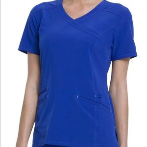 SCRUBSTAR- Electric blue - Women’s Mock Wrap Top